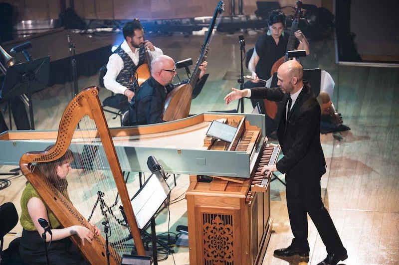 Erin Helyard and players from The Orchestra of the Antipodes - photograph by Cassandra Hannagan